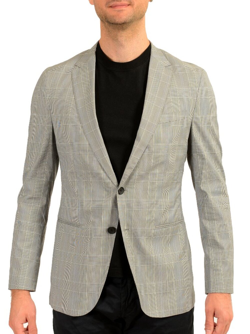 Hugo Boss Men's "Nolin1/Pirko2" Slim Fit Plaid Sport Coat Blazer US 38R IT 48R